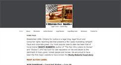 Desktop Screenshot of citizensforjustice.org
