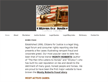 Tablet Screenshot of citizensforjustice.org